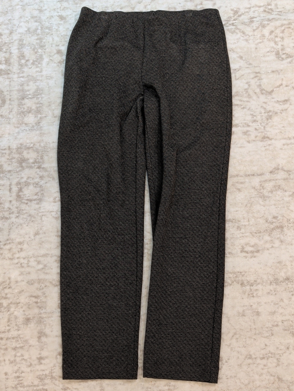 J. Jill Black and White Ponte Slim Leg Pants
